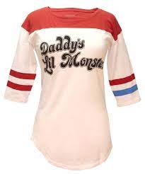 Suicide Squad Harley Quinn Daddy's Lil Monster Raglan T-shirt (XX-Large) -  Walmart.com