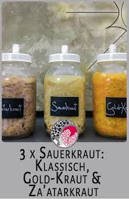 Sauerkraut Gold Herb Zatarkraut Goldkraut Za Atarkraut Golden Herb Chopped Classic Gold Herb Pomegranate Sauerkraut Raw Food Recipes Kefir Smoothies