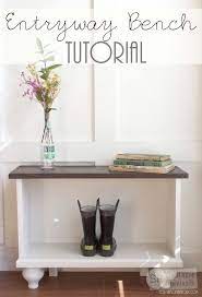 Remodelaholic Diy Entryway Bench Tutorial Diy Entryway Bench Small Entryway Bench Diy Entryway