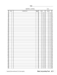Ledger papers are writing papers, which are used in record books and business ledgers. General Journal Template Fill Online Printable Fillable Blank Pdffiller
