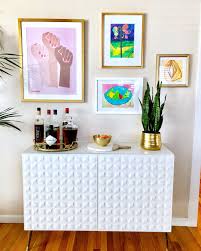 Bar carts have become a trend lately and i have been wanting one for some time now. Ikea Hack Bar Cabinet Inspired By Brittany Makes Leilakramer