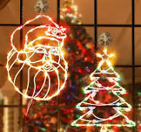 2D LED Santa Claus Motif Light for Christmas Decoration