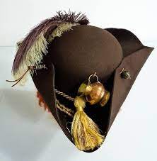 Unisex Pirate Hat Tricorn Hat Jack Sparrow Hatpirates Etsy Pirate Hats Beaded Toggle Metal Sphere