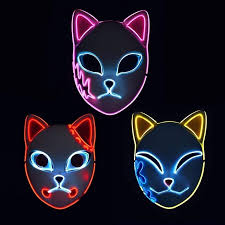 Check spelling or type a new query. Buy Demon Slayer Fox Mask Led Halloween Mask Japanese Anime Demon Slayer Cosplay Online In Italy B093gfjscx