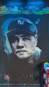 Painting the greatest baseball player in 9 minutes. #fyp #yankees #mlb