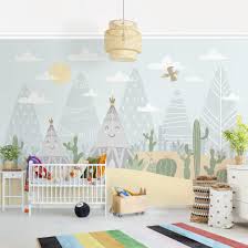 Vliestapete Kinderzimmer Indianerzelt Mit Kakteen Fototapete Breit Vliestapete Kinderzimmer Kinder Tapete Kinderzimmer Dekor