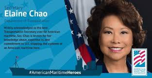 Chao, merchant mariners are American Maritime Heroes