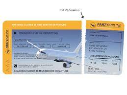 Entdecken sie exklusive markenprodukte zu attraktiven preisen und lassen sie sich von unserem kompetenten fachpersonal beraten. Einladungskarten Flugticket Geburtstag Hochzeit Tickettasche Exklusivedrucksachen
