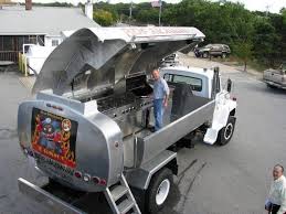 Rolling Stainless Steel Kitchen Converted From An Oil Truck X Grill Pit Bbq Idees Barbecue Trucks Customises