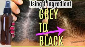 grey hair to black naturally