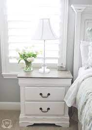 Nightstand Chalk Paint Tutorial The Grace House Painted Bedroom Furniture Furniture Makeover Chalk Paint Tutorial