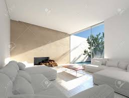 Sunny Mediterranean Living Room With An Enclosed Outdoor Patio Stock Photo Picture And Royalty Free Image Image 40942993