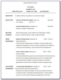 Nursing graduate with relevant internship experience in patient care and nursing. Resume Templates For Student With No Experience Vincegray2014