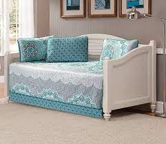 High quality and cheap prices. Amazon Com Linen Plus 5pc Daybed Cover Set Quilted Bedspread New Aqua Grey Home Kitchen