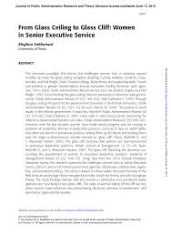 The best way to describe the glass ceiling is through example, the most prominent being the office of the president of the united states. Pdf From Glass Ceiling To Glass Cliff Women In Senior Executive Service