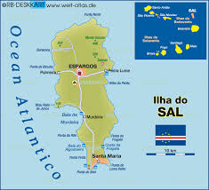 It is one of the three sandy eastern islands of the cape verde archipelago in the central atlantic ocean, 350 mi off the west coast of africa. Karte Von Sal Insel In Kap Verde Welt Atlas De