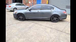 The 2012 honda accord receives good grades from reviewers for its responsive steering. 18 Inch Gwg Wheels Black Drift Mill On 2012 Honda Accord Youtube
