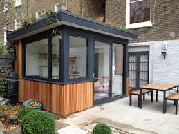 Womancave Built In Westborne Grove London Last Year Not Seen In The Photo Is The Beautiful Oasis Garden That It Overlooks Backyard Office Garden Studio Larch Cladding
