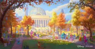 Maybe you would like to learn more about one of these? Shelly Wan For Monster S University Pixar Concept Art Concept Art Environment Concept Art