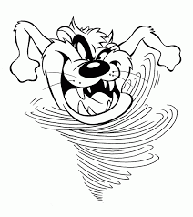 Baby tasmanian devil looney tunes coloring pages. Tasmanian Devil Colouring Pages Coloring Home