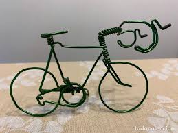 Oportunidad en bicicletas y ciclismo! Antigua Bicicleta De Alambre En Color Verde Buy Other Collectables At Todocoleccion 162691522
