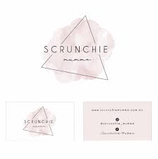 Pre Made Branding Kit For Scrunchie Mumma Logo Design Feminine Creative Names Business Logo Design Diy
