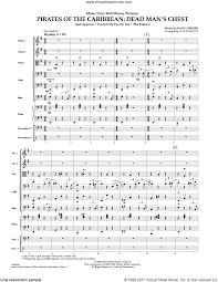 Zimmer Music From Pirates Of The Caribbean Dead Man S Chest Sheet Music Complete Collection For Orchestra
