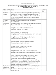 Bagi memastikan majlis berjalan dengan lancar, hadirin diingatkan agar mematikan atau memastikan telefon bimbit berada dalam pengaturcaraan senyap. Teks Pengacara Majlis Sekolah Penyayang 2017