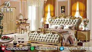 Elegan Furniture Dipan Kamar Set Mewah Jepara Gold Duco St 2026 Furniture Cheap Bedroom Sets Bedroom Furniture Sets