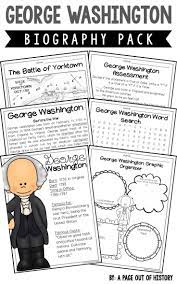 This A Week Long Mini Unit About George Washington Is The Perfect Way To Teach George Washington Biography George Washington Activities George Washington Facts
