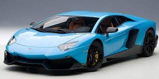 Lamborghini Aventador Lp720 4 50th Anniversary Edition In Blue Blu Cepheus Diecast Car In 1 18 Scale Diecast Cars Diecast Models Car Model