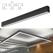 China Rectangular Profile Linear Led Pendant Light For Office Building Photos Pictures Made In China Com