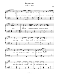 Download And Print In Pdf Or Midi Free Sheet Music For Dynamite By Bts Arranged By Taekook Music For Piano Piano Music Easy Violin Music Piano Sheet Music Free