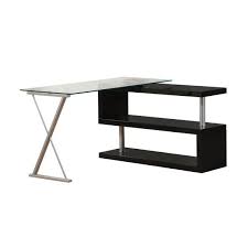 Shop our selection now and save! Acme Furniture Buck 2 Piece Clear Glass And Black Office Suite Writing Desk 92366 The Home Depot