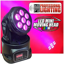 Stage Light Led Mini Moving Head Rgbw Adkins Pro Lighting Walmart Com Walmart Com