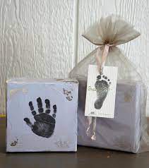 Baby Footprint Or Handprint Stamp Kit Includes The Canvas And Ink