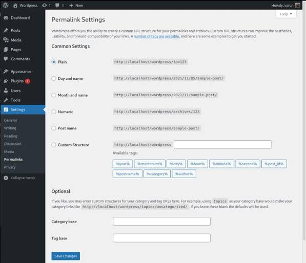 Configuring Flat Architecture in Permalink Settings, AI generated