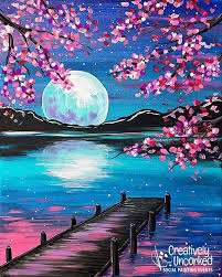 Paintings 2 Hour Creatively Uncorked Nature Art Painting Amazing Art Painting Simple Canvas Paintings