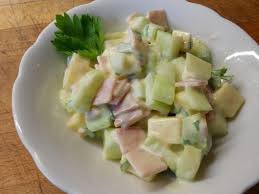 Schinken Gurke Kasesalat Rezept Mit Bild Rezept Kase Salat Kasesalat Rezepte Rezepte