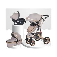Kiwi Queen 3 In 1 Travel System Baby Stroller Gold Brown Baby Girl Strollers Best Baby Strollers Baby Strollers