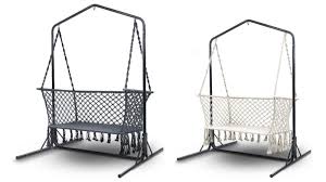 Swing chairs with stands are equally at home inside and outside. Buy Gardeon Double Swing Hammock Chair With Stand Harvey Norman Au