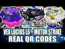 This article is about the takara tomy release. Vex Lucius L6 Qr Code Motor Strike Stadium Qr Code Triumph Dragon D6 Qr Code Curse Devolos D6 Code Youtube
