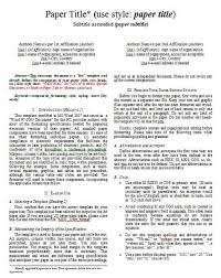 Read the selected articles thoroughly and evaluate them. Ieee Journal Format Doc 2021 2022 Studychacha