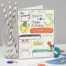 Everyone has a birthday and everyone likes to receive a birthday card so it's not surprise if you find yourself making a lot of them! 3rd Birthday Personalised Card For Boys By Tandem Green Notonthehighstreet Com