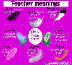 White feathers white is the most common and often considered the symbol for purity, which is very much aligned with the meaning of angels. Facebook