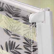 Doppelrollo muster gunstig kaufen ebay. Duo Rollo Doppelrollo Klemmfix Ohne Bohren Blickdicht Black Watercolor Branches Schwarz Lichblick Shop
