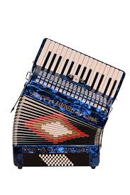 Baronelli Acpk30 Bu Piano Accordion 30 Keys 48 Bass 3 Switches W Hardshell Case Back Straps Blue