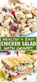 The Best Chicken Salad With Grapes Evolving Table Recipe Healthy Sandwiches Chicken Salad Recipe Easy Healthy Sandwich Recipes