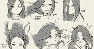 The reason for this is that when drawing these bumps try to position them in a way where their combined shape still has a consistent flow to it. Hair Flow Art Reference Drawing Techniques Drawings