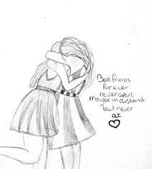 Best friends forever is a phrase that describes a close friendship. Most Popular Tags For This Image Include Art Quote Best Friend Drawing And Draw Drawings Of Friends Best Friend Drawings Friends Sketch